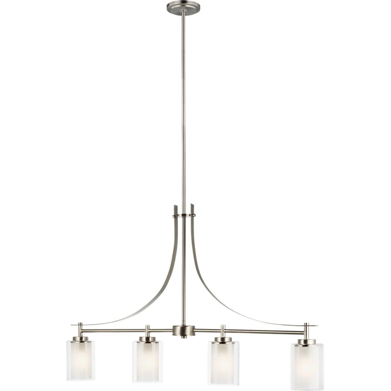 Elmwood Park Linear Chandelier — Brushed Nickel