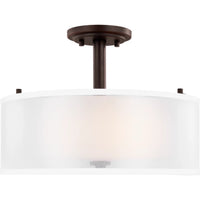 Elmwood Park Semi-Flushmount — Bronze