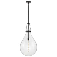 Eloise Large Pendant - Black - by Hinkley