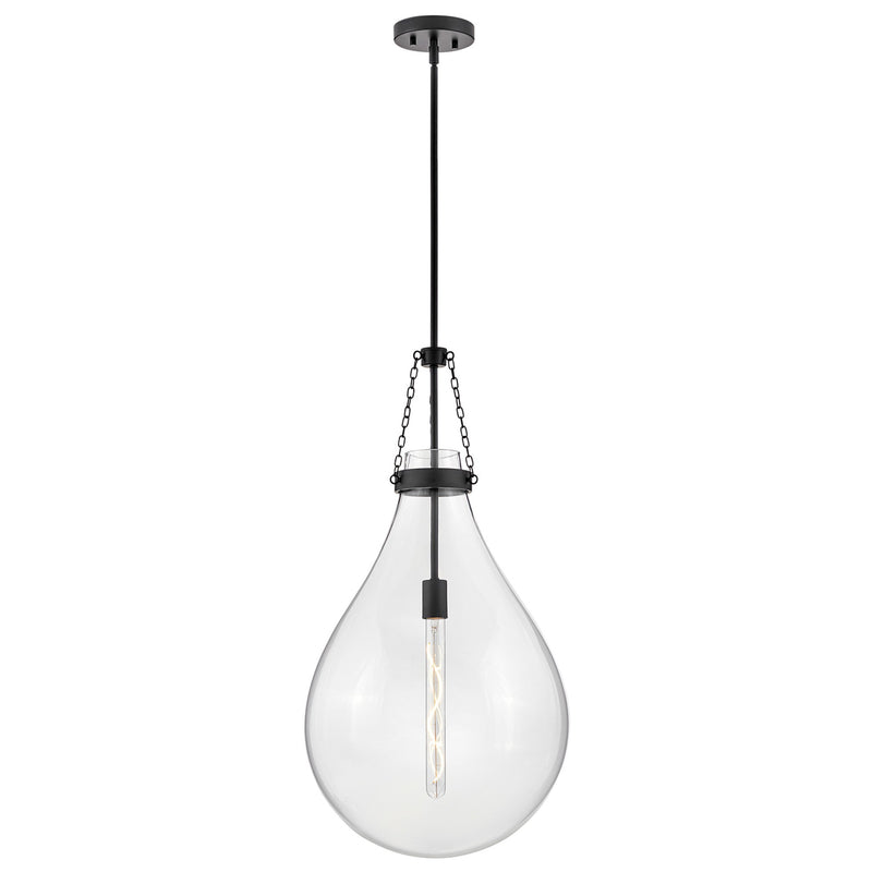 Eloise Large Pendant - Black - by Hinkley