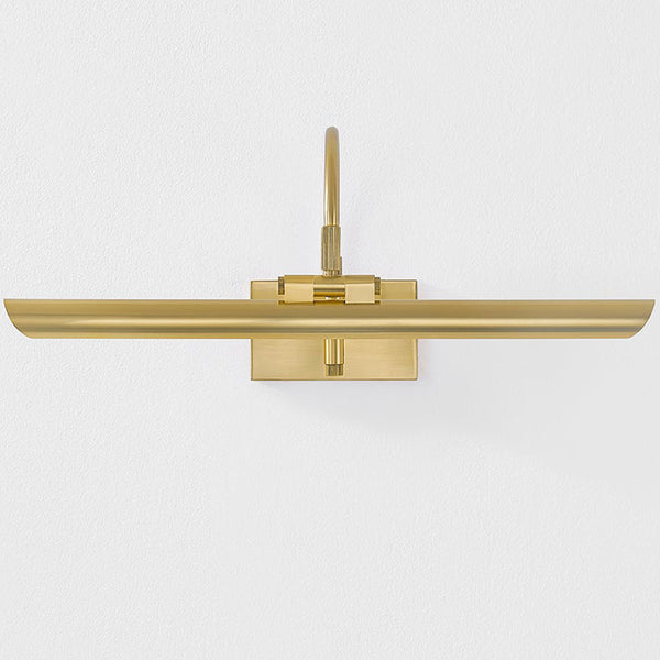 Elowen Picture Light Small Aged Brass By Mitzi Front View