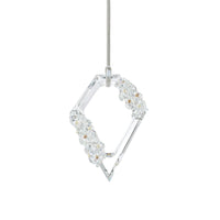 Modern pendant light fixture on a gray background