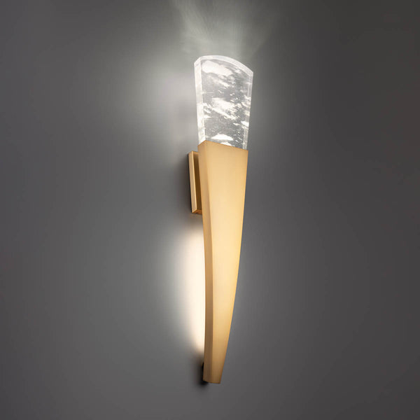 Embrace Wall Sconce Aged Brass By Schonbek Lifestyle View