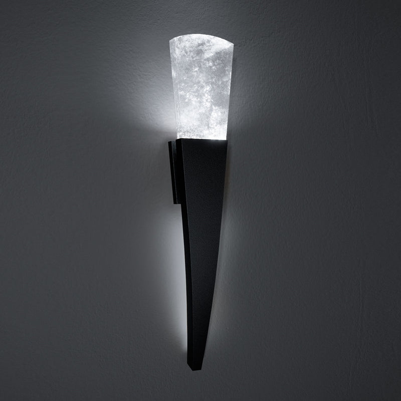 Embrace Wall Sconce Black By Schonbek Front View