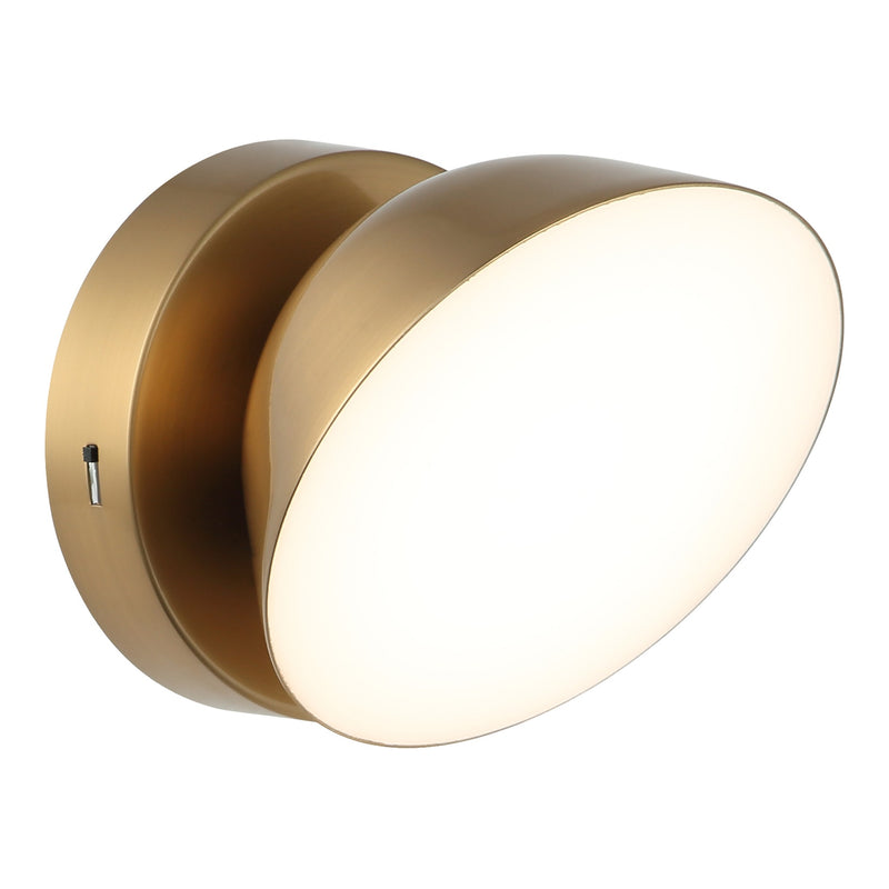 Emerson Wall Sconce 6 Inch Aged Gold Brass