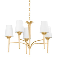 Emily Chandelier - Gold Leaf