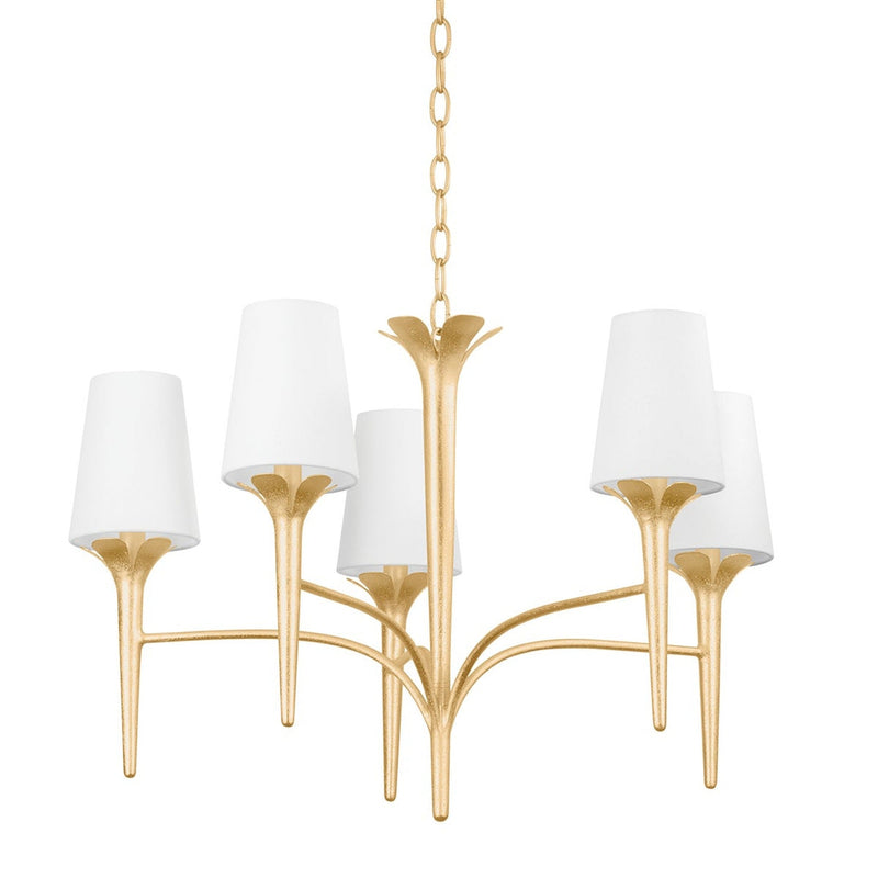 Emily Chandelier - Gold Leaf