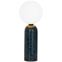 Emma Table Lamp Green Guatemala Marble By Contradi