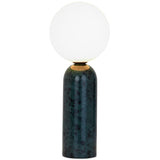 Emma Table Lamp Green Guatemala Marble By Contradi