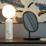 Emma Table Lamp White Guatemala Marble By Contradi - Lifestyle View3