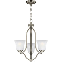 Emmons Chandelier — 19.5 Inch, Brushed Nickel