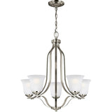 Emmons Chandelier — 23.88 Inch, Brushed Nickel