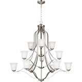 Emmons Chandelier — 44.5 Inch, Brushed Nickel