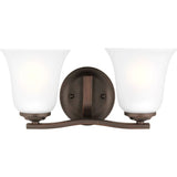 Emmons Vanity Light — 14.63 Inch, Bronze
