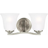 Emmons Vanity Light — 14.63 Inch, Brushed Nickel