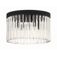 Emory Flush Mount 15'' Black Forged