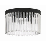 Emory Flush Mount 15'' Black Forged