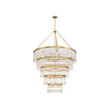 Emory Four-Tier Chandelier 48'' Modern Gold