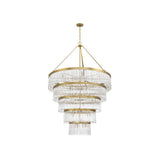 Emory Four-Tier Chandelier 48'' Modern Gold