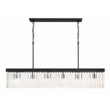 Emory Linear Chandelier 49'' Black Forged