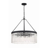 Emory Round Chandelier 24'' Black Forged