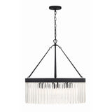 Emory Round Chandelier 24'' Black Forged