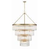 Emory Three-Tier Chandelier 40'' Modern Gold