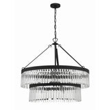 Emory Two-Tier Chandelier 32'' Black Forged