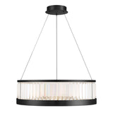 Empra Chandelier 30 Inch Matte Black by Eurofase