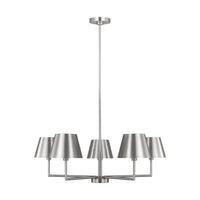 Ender Chandelier — 32 5/8", Brushed Nickel, Brushed Nickel
