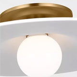 Endicott Flush Mount Burnished Brass By Visual Comfort Detailed View 2