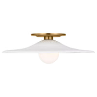 Endicott Flush Mount Burnished Brass By Visual Comfort Main View 2