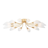 Enfield Semi Flush - 12-Light - Vintage Gold Leaf by Hudson Valley