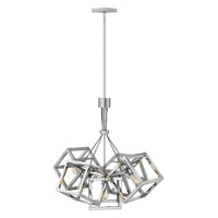 Ensemble Medium Single Tier Chandelier - Polished Nickel - by Fredrick Ramond
