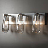 Eos Vanity Light 3 Light detail in Sterling, by Hubbardton Forge