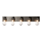 Eos Vanity Light 5 Light, shown in Oil Rubbed Bronze, by Hubbardton Forge