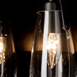 Eos Vanity Light 5 Light detail in Oil Rubbed Bronze, by Hubbardton Forge