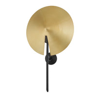Equilibrium Wall Sconce - Aged Brass with Black by Hudson Valley