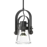 Erlenmeyer Arch Mini Pendant in Black by Hubbardton Forge