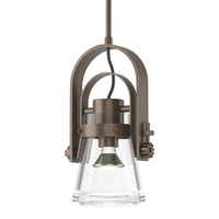 Erlenmeyer Arch Mini Pendant in Bronze by Hubbardton Forge