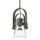 Erlenmeyer Arch Mini Pendant in Natural Iron by Hubbardton Forge