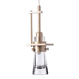 Erlenmeyer Low Voltage Mini Pendant Small, shown in Soft Gold, by Hubbardton Forge
