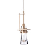 Erlenmeyer Low Voltage Mini Pendant Small, shown in Soft Gold, by Hubbardton Forge