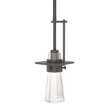 Erlenmeyer Mini Pendant Large in Dark Smoke by Hubbardton Forge