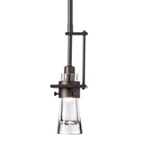 Erlenmeyer Mini Pendant Small, shown in Oil Rubbed Bronze, by Hubbardton Forge