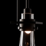 Erlenmeyer Mini Pendant Small detail in Oil Rubbed Bronze, by Hubbardton Forge