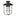 Erlenmeyer Outdoor Flush Mount in Coastal Black by Hubbardton Forge