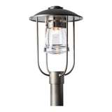 Erlenmeyer Outdoor Post Lantern, shown in Coastal Dark Smoke, by Hubbardton Forge