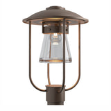 Erlenmeyer Outdoor Post Lantern in Coastal Bronze by Hubbardton Forge
