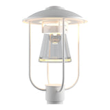 Erlenmeyer Outdoor Post Lantern in Coastal White by Hubbardton Forge